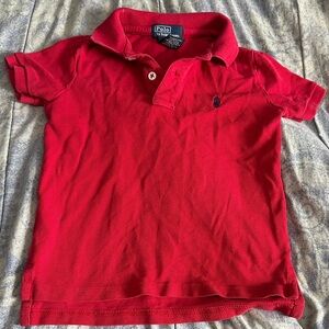 Polo by Ralph Lauren Boys Bright Red Short Sleeve Polo